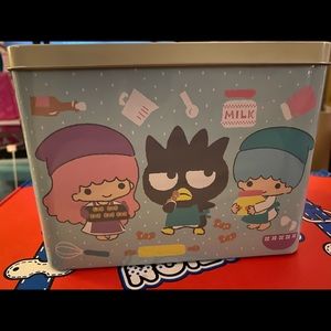 Sanrio Characters Metal Recipe Box w/ Recipe Cards